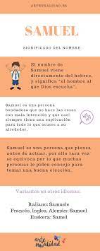 Nombre Samuel Significados De Los Nombres Nombres De Varon Significado De Te