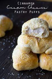 We're considering this an ode to the versatile recipes you can make with biscuit dough and highlighting all the sweet treats you could imagine: Cinnamon Cream Cheese Pastry Puffs Easy 5 Ingredient Brunch Recipe