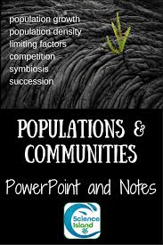Over 70 Slides Cover Characteristics Of Populations Community Interactions And Ecol High School Science Teacher Secondary Science Classroom Biology Resources