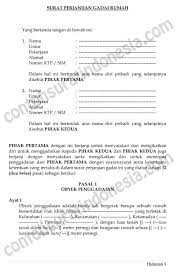 Contoh surat perjanjian kontrak rumah mp3 & mp4. Contoh Surat Perjanjian Gadai Rumah Dengan 12 Pasal