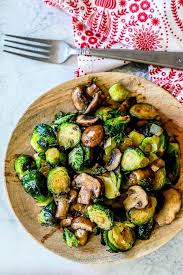 The Best Brussels Sprouts And Mushrooms Recipe Side Dishes Sidedishes Brussel Sprouts And Mushroom Recipe Mushroom Recipes Stuffed Mushrooms