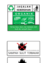 Bagaimana caramu mendaur ulang atau menggunakan kembali wadah bekas atau kaleng bekas? Simbol Tempat Sampah Organik Dan Non Organik