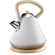 Russell Hobbs Kettle White And Wood In 2021 Kettle And Toaster Kettle Kitchen Appliances