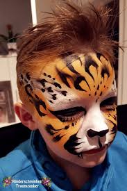 Leopard Kinder Schminken Schminkgesichter Kinderschminken