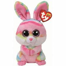 Ty Plush Bunny With Glitter Eyes April, Jasper & Ginger Soft Mini Rabbit  10cm