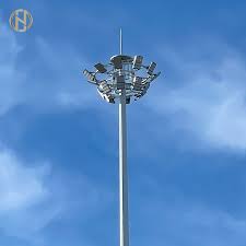 20M 30M 35M Galvanized High Mast Lighting Steel Pole for Stadium
