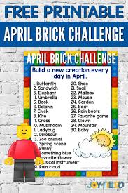 There is a monthly free lego club night edition for homeschoolers. April Brick Challenges W Free Printable My Joy Filled Life