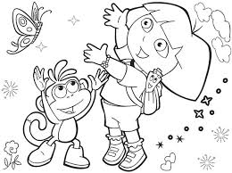 Friends coloring pages free printable dora and page unique pin. Pin On Dora The Explorer