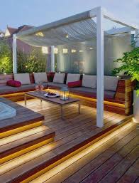 Garten Terrasse Anlegen 30 Ideen Fur Den Terrassenboden Pergolagarten Sitzbereich Auf Der Holzterrasse Led Stre In 2020 Patio Design Pergola Designs Pergola Patio