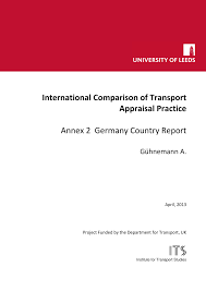 Deutschland nationalelf » kader em 1996 in england. Pdf International Comparison Of Transport Appraisal Practice Annex 2 Germany Country Report