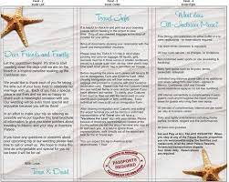 Taryns Pretravel Brochure Back Jpg Destination Wedding Guest Travel Information Travel Brochure