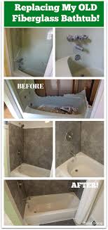 Read about the care and repair of these units. Before After Replacing My Fiberglass Bathtub Thrift Diving Blog