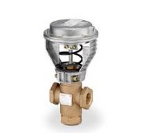 268-03202: Siemens Valve,Assembly, 3 Way Mixing, 3/4", NPT, 6.3 Cv Bronze  Body with Brass Trim and 3-8 PSI Spring Range Pneumatic Actuator