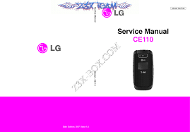 LG CE110 SVC ENG 1022[1.0] Service ...