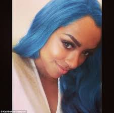 55 dark brown purple burgundy hair color hairstyles koees blog. Kat Graham Dyes Her Hair Blue In Instagram Photo Daily Mail Online