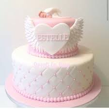 Birthday Cake Images With Name Angel Angel Cake Christening Cake Girls Baptism Cake Girl Baby Girl Christening Cake