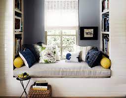This window seat is positive proof that any little alcove can be transformed—and, indeed, it should be. Reading Nook Ideas Transitional Bedroom Jeffrey Alan Marks