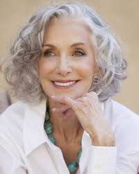 A fringe automatically makes short haircuts for gray hair more youthful. Gray Hair Styles Hair Style