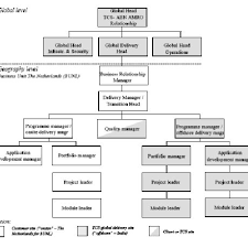 the organizational structure of one abn amro tcs project