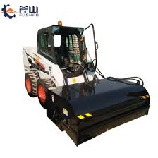Cepillo rotativo de limpieza de calles para cargadora de ruedas tipo skid  steer