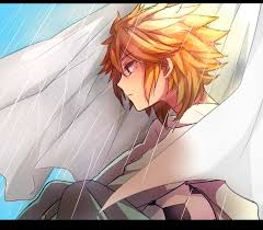 Male Solo Orange Hair Blue Eyes Zerochan Anime Image Board