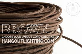 Brown Color Cord Custom Light Fixtures Light Fixtures Brown