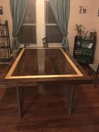 The other face will be a lower grade, and is left to be the interior of cabinets and doors. Dining Table Top From Hardwood Flooring 8 Steps With Pictures Instructables