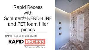 Designed for linear drain installations when the drain cannot be installed at the back wall or if a drain at the entry is desired. Rapid Recess Home Facebook