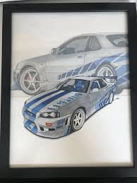 Edc graphics, nissan 240sx, render, jdm, initial d, anime, japanese cars. Nissan Skyline R34 Paul Walker Nissan Skyline Nissan Gtr Skyline Skyline Gtr R34