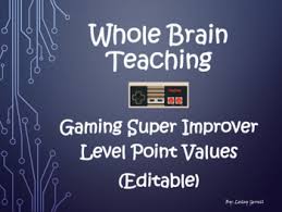 Whole Brain Teaching Gaming Super Improver Level Point