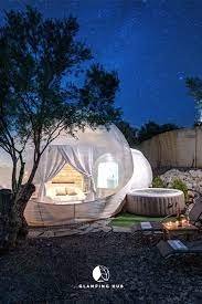 Luxury Camping Bubble With A Private Hot Tub Near Thessaloniki In Nea Moudania Greece Bubble House Bubble Tent Luxury Camping Tents
