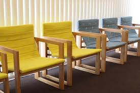 医院待合室椅子「たためる椅子」内装インテリアデザイン設計図 | 北島建築設計事務所