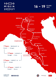 L'anno prossimo saranno 375 le vetture ammesse: Le Date E Il Percorso Della 1000 Miglia 2021