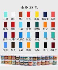 江左推荐中国画颜料冰心画魂22ml12色套装单瓶色纯高浓缩国画颜料 淘宝网 periodic table diagram