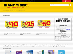 Check your gift card balance on giftcash by. Giant Tiger Gift Card Balance Check Balance Enquiry Links Reviews Contact Social Terms And More Gcb Today