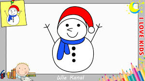Weitere ideen zu schneemann, schnee, weihnachtsschneemann. Schneemann Zeichnen Lernen Einfach Schritt Fur Schritt 1 Weihnachten Youtube