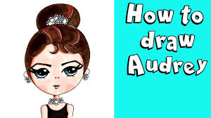 How To Draw Audrey Hepburn Breakfast At Tiffany S Step By Step Drawing Tutorial For Kids Youtube Breakfast at tiffany's brunch menu printable editable bridal shower baby shower engagement birthday party bachelorette audrey hepburn pcbtps.