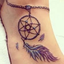Small elephant tattoo holding umbrella. 30 Dream Catcher Tattoo Designs To Get Inspired In 2021