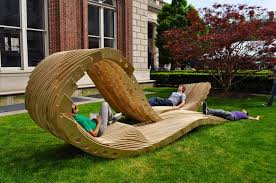 Gallery Of Visual Permeability Pavilion Columbia University Graduate School Of Architecture Team 1 Pavilion Design Lounge Chair Outdoor School Architecture
