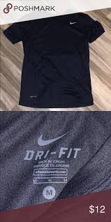 Black And Blue Nike Shirt Nike Top Men S Nike Dri Fit Shirt Dark Blue In Color No Stains Rips Or Holes Nike Shirts Tees Short Sleeve Nike Tops Dri Fit Shirt Tops