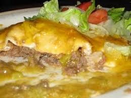 New Mexican Food Dish Stuffed Sopapilla With Ground Beef And Green Chile Ladyluna Mexican Food Dishes Mexican Food Recipes Food