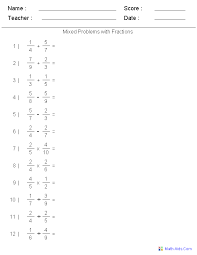 The numeric technique will be better understood once the concept can be properly visualized. Adding Subtracting Multiplying Dividing Two Fractions Worksheets Fractions Worksheets Fractions Subtracting Fractions