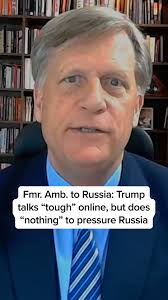 Former U.S. Ambassador to Russia Michael McFaul joined @nicollewallace to  discuss Trump's rare rebuke of Putin