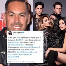 O cunhado da Anahi gente! ❤️❤️❤️ Vocês acham que rolam shows/turnê em 2021?  • #rbd #rebelde