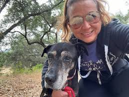 Frosted Faces Foundation hike with senior dogs