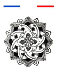 2 planches de deux tatouages éphémères dans le style dotwork ! Tatouage Fleur De Lotus Mandala Poignet Mon Petit Tatouage Temporaire