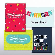 On Boarding Welcome Card Set Employeeappreciationideas Onboarding Welcome Card Set Welcome Card Welcome To Our Team Welcome New Employee