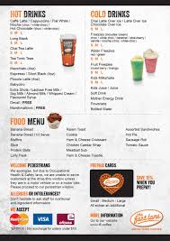 The Fast Lane Drive Thru Coffee Menu Coffee Menu Coffee Shop Menu Drive Thru Coffee