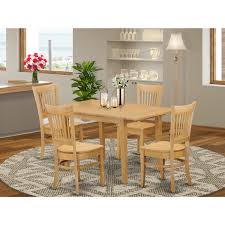 Get 5% in rewards with club o! Dining Room Set Small Dining Table And Dinette Chairs Finish Oak Number Of Items 5 Shape Rectangular Style Wood Seat Walmart Com Walmart Com
