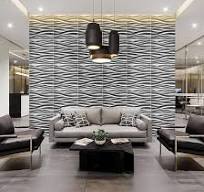 Amazon.com: STICKGOO Paneles de pared 3D, paneles decorativos plateados  cepillados, paneles de pared ondulados para decoración de pared interior,  ...